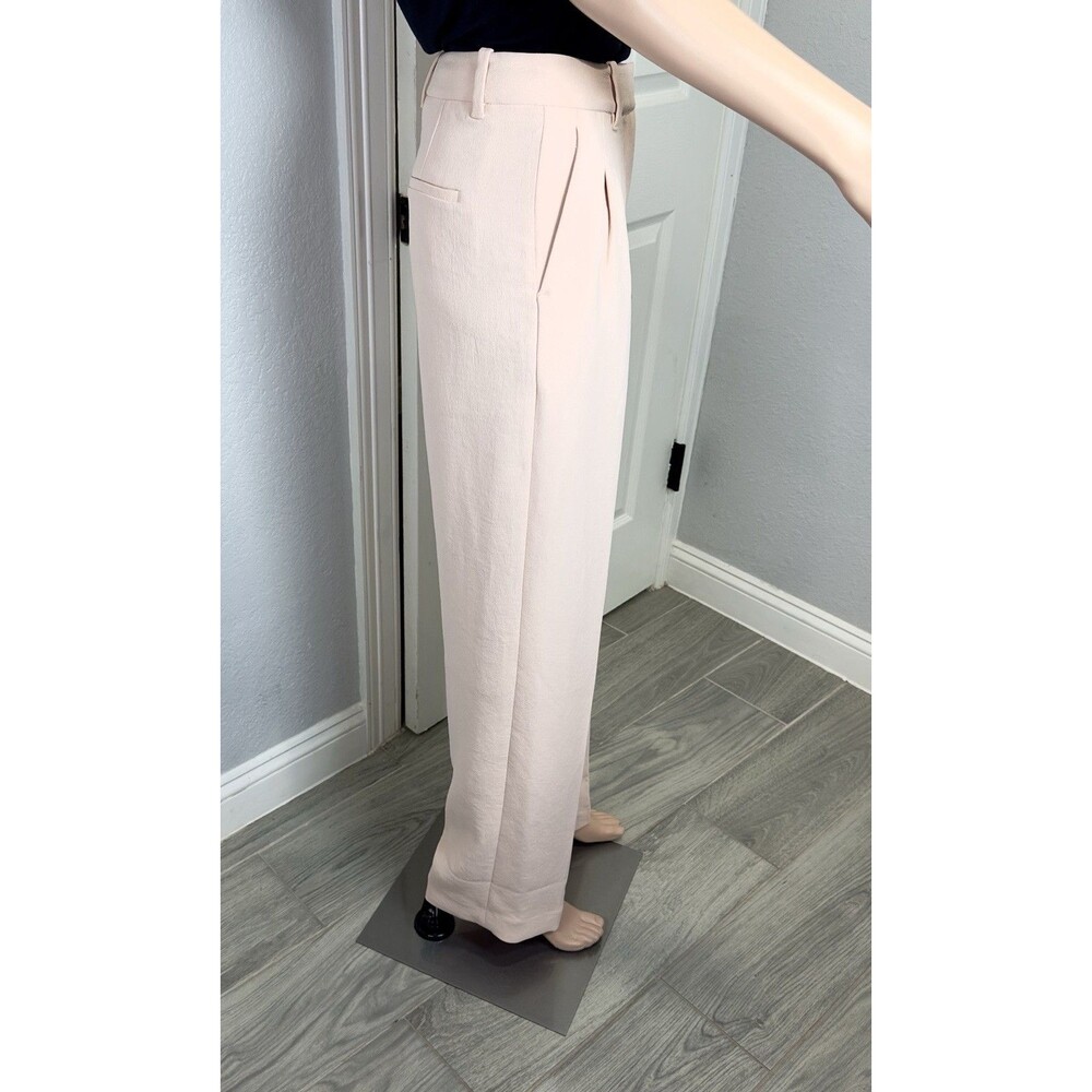 Aritzia Wilfred The Effortless Pant Women’s 0 Blush Pink High Rise Wide Leg - Picture 2 of 11